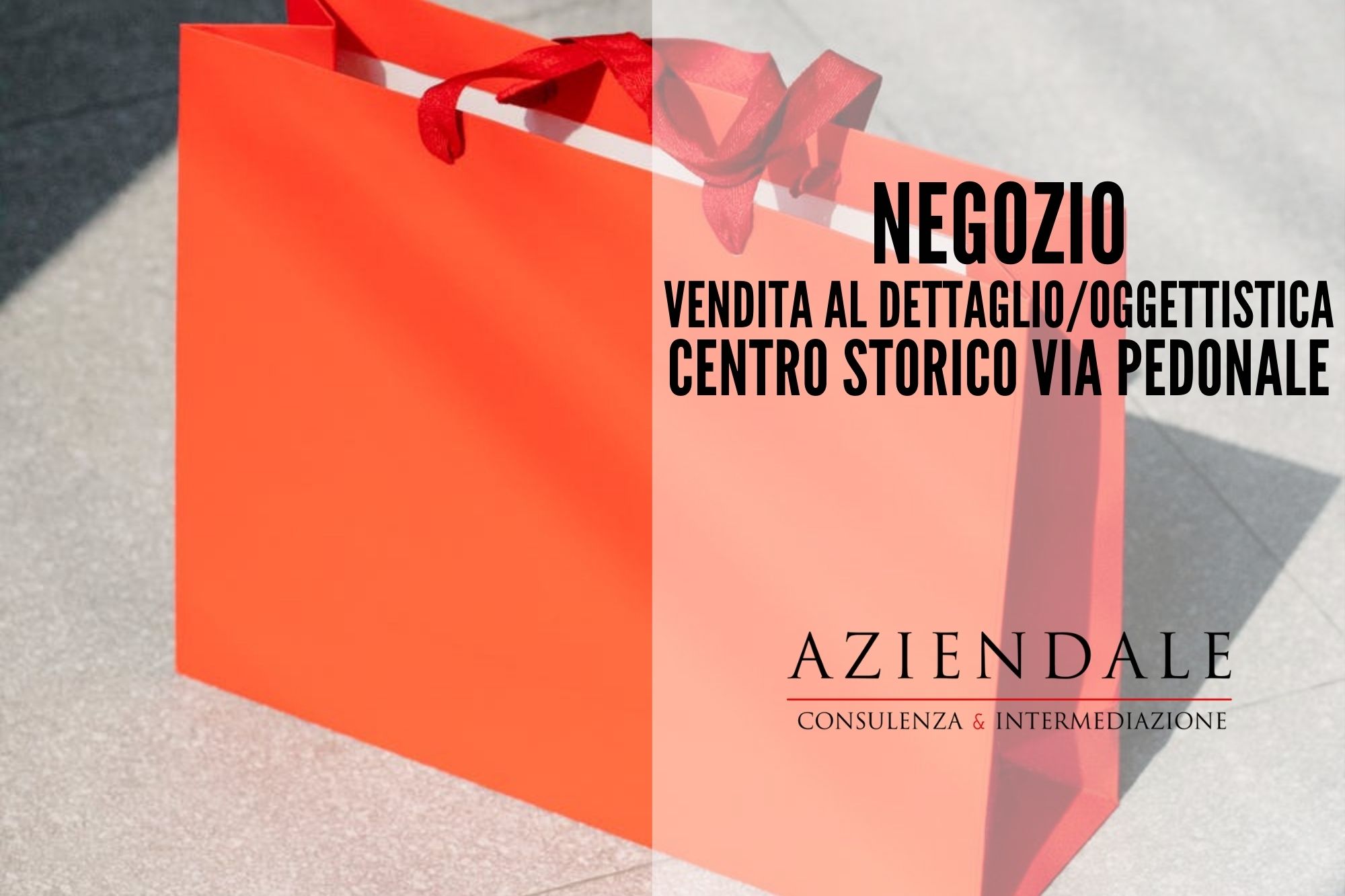 NEGOZIO VENDITA AL DETTAGLIO IN VIA PEDONALE