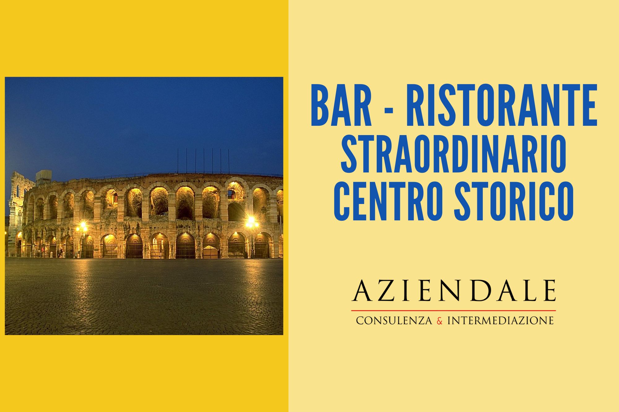 BAR-RISTORANTE ATTIVITA’ PRESTIGIOSA POSIZIONE STRAORDINARIA