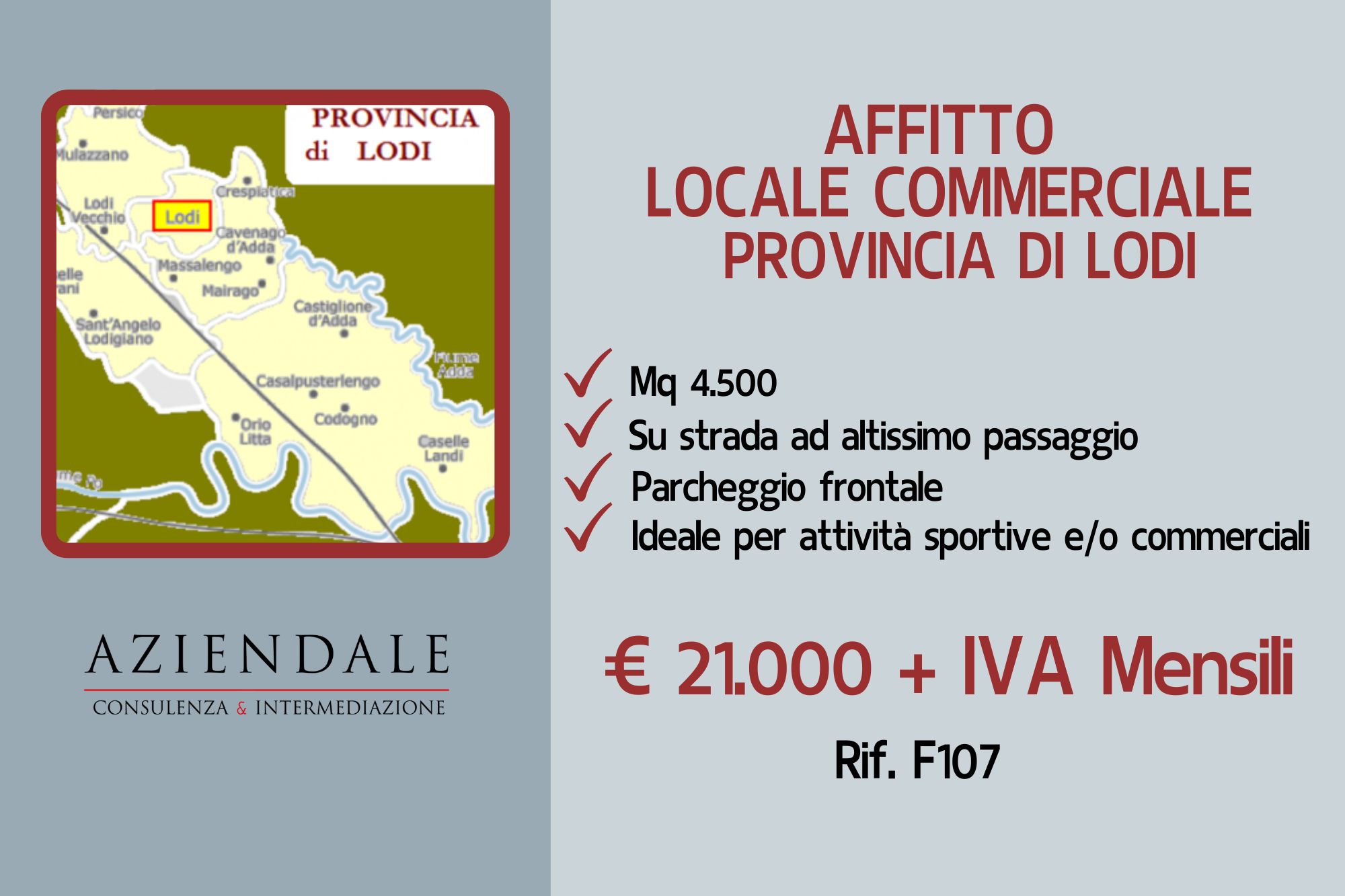 LOCALE COMMERCIALE MQ 4500 IN PROVINCIA DI LODI