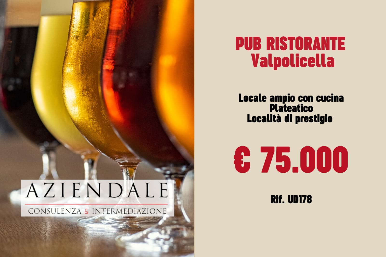 PUB/RISTORANTE VALPOLICELLA OTTIMA LOCATION