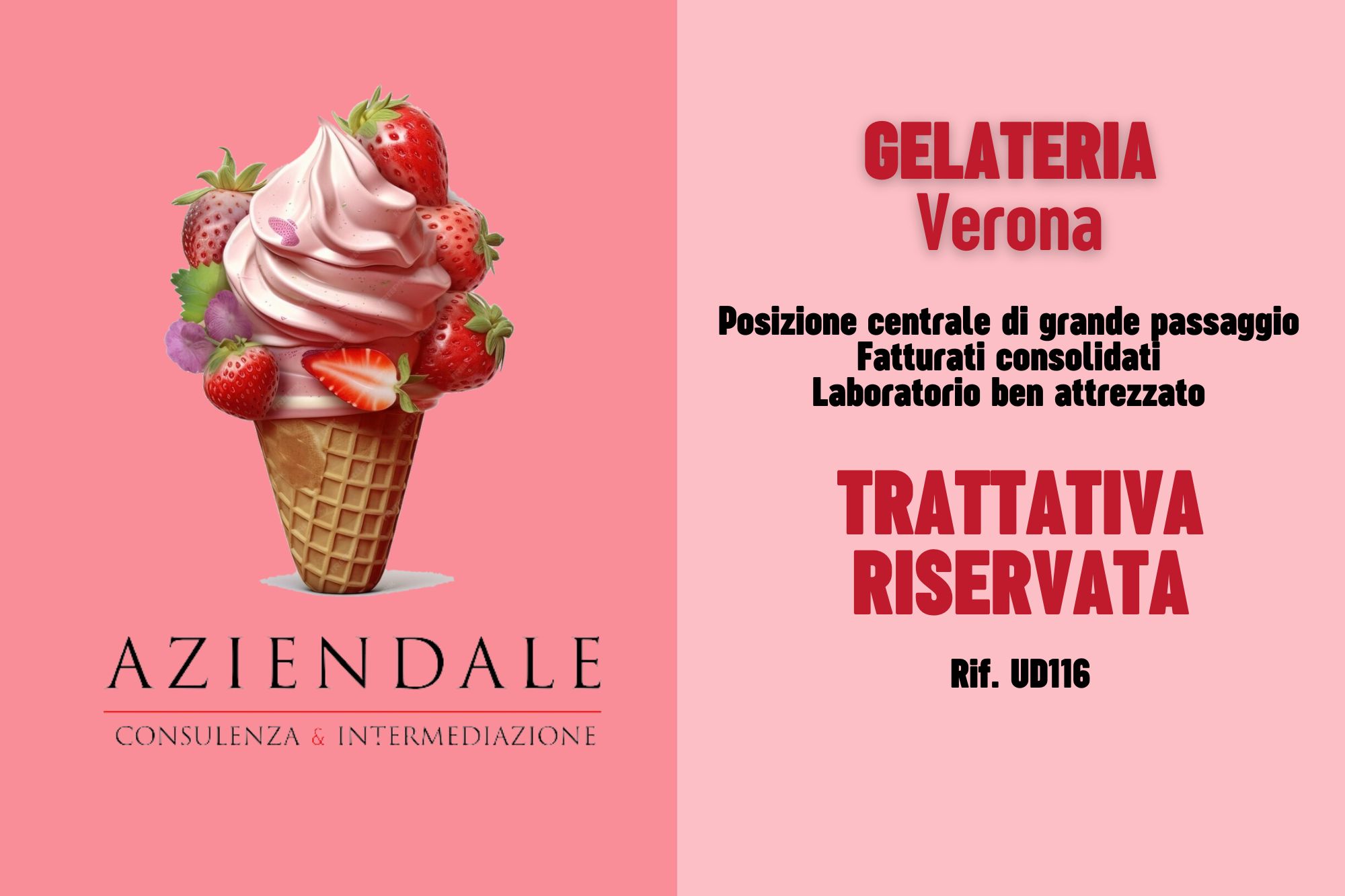 GELATERIA CON LABORATORIO A POCHI PASSI DAL CENTRO STORICO