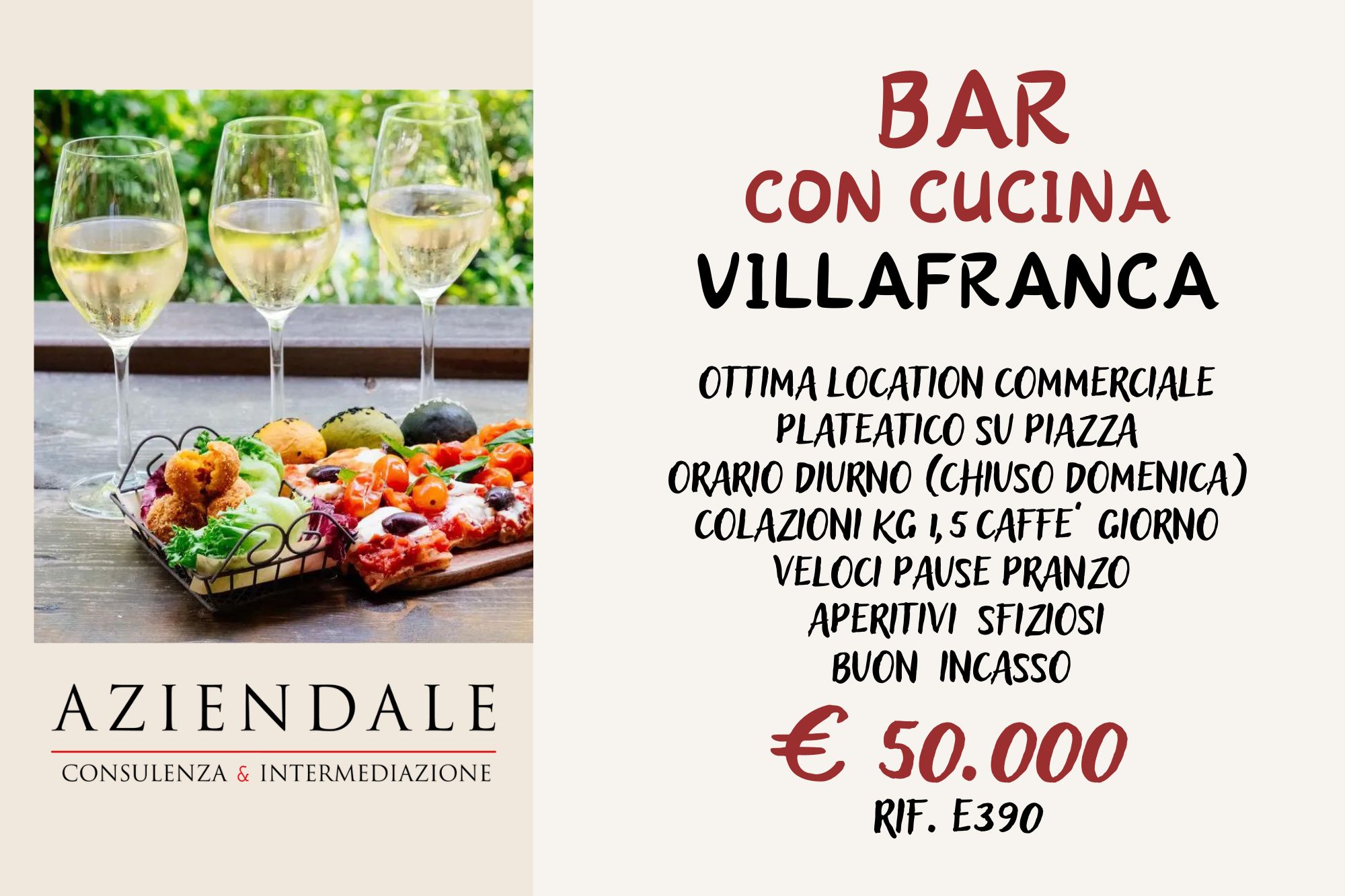 AFFARE! BAR CON CUCINA A VILLAFRANCA