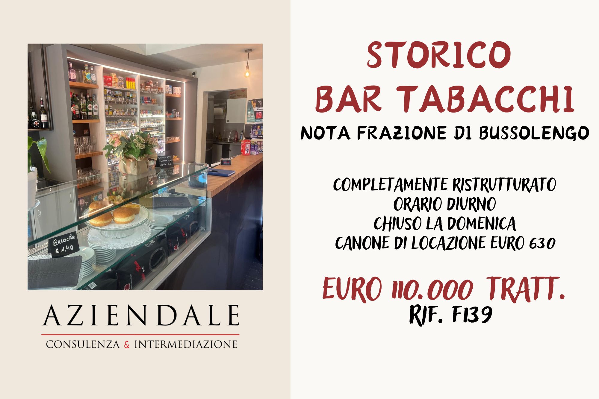 BAR TABACCHI STORICO – RISTRUTTURATO