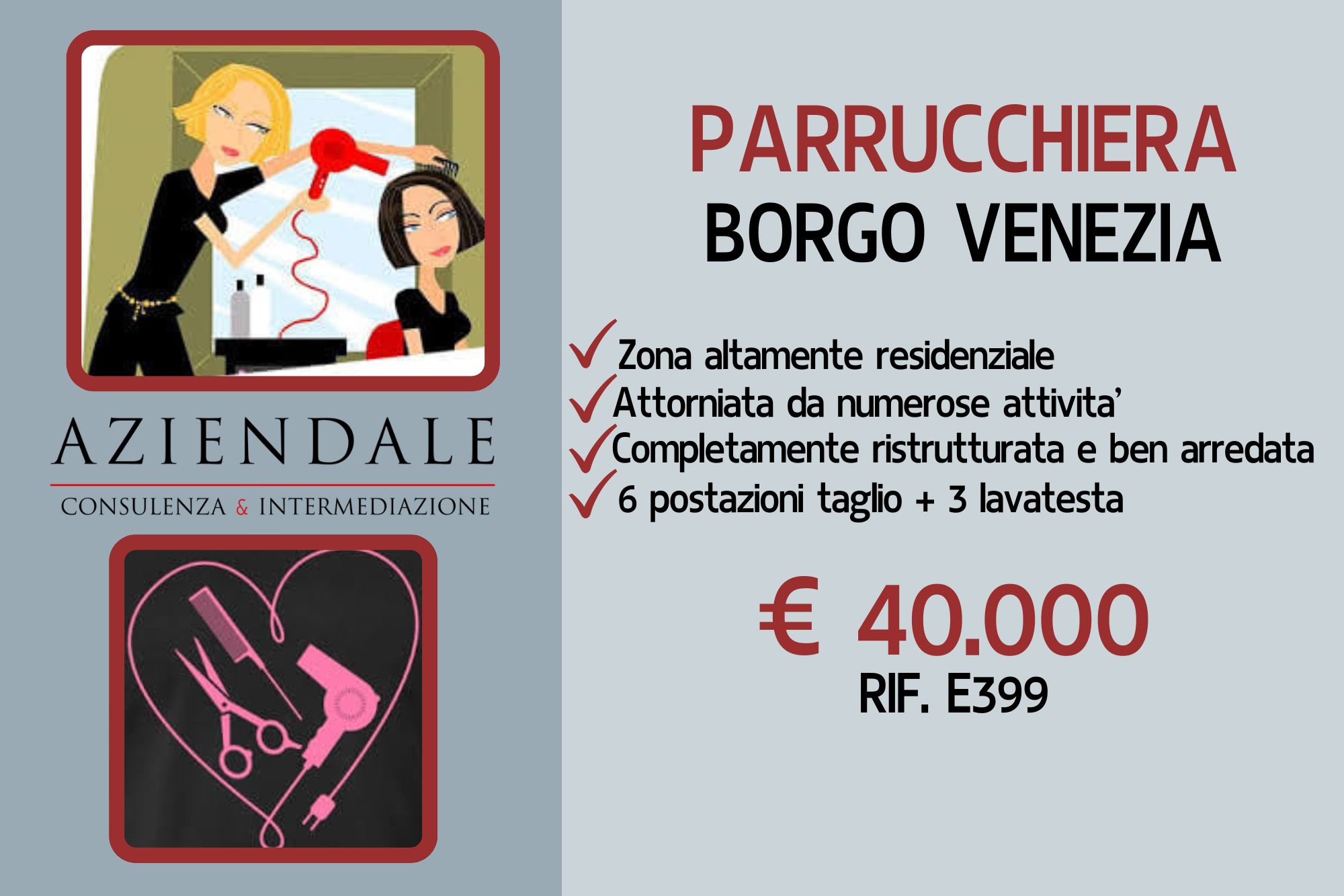 NEGOZIO ACCONCIATURE BORGO VENEZIA