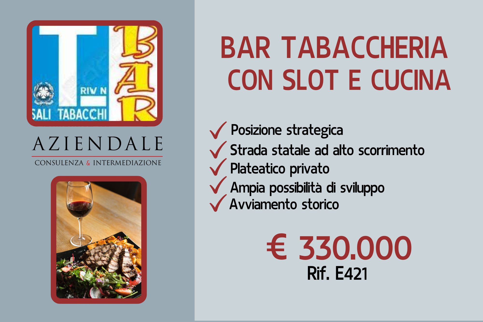 BAR TABACCHI SLOT TRATTORIA