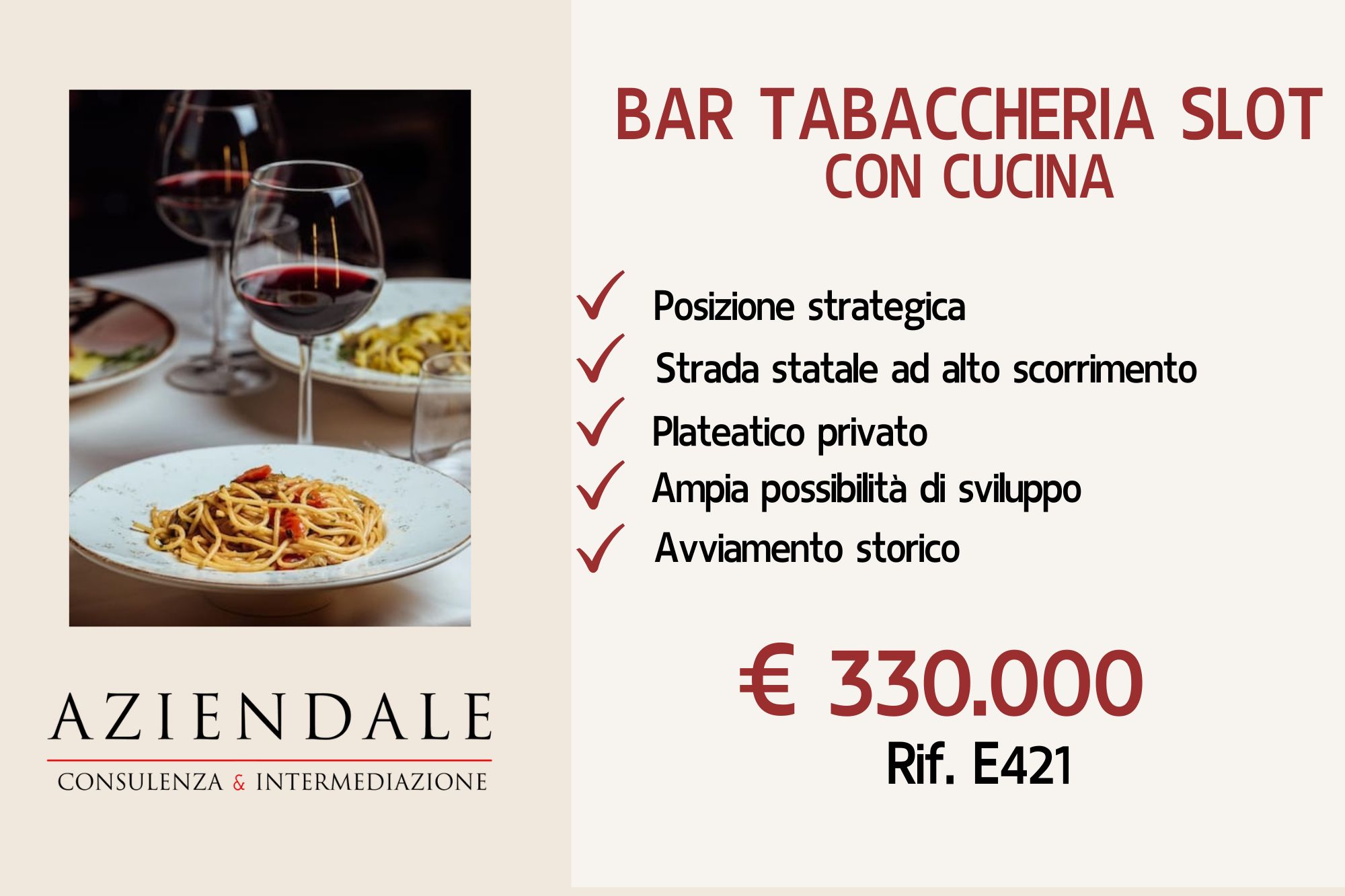 BAR TABACCHI SLOT TRATTORIA