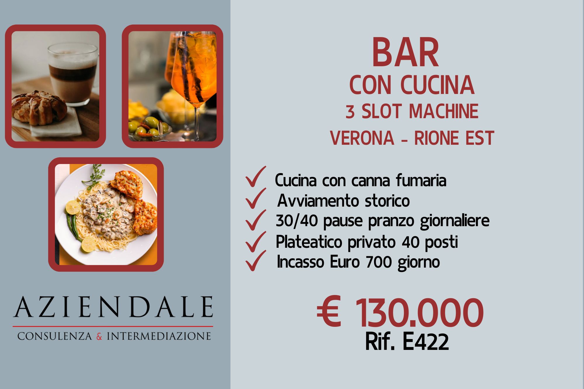 BAR STORICO CON CUCINA E SLOT AVVIATO