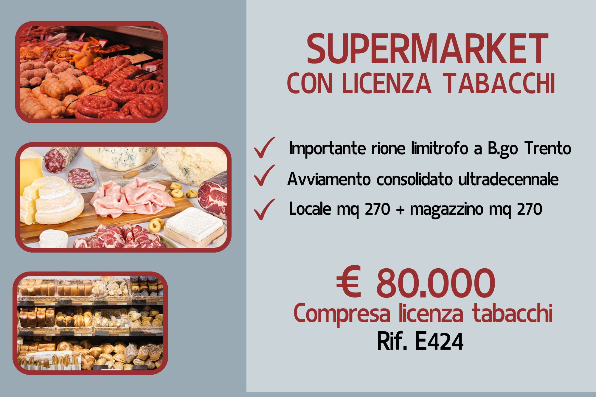 SUPERMARKET CON LICENZA TABACCHI
