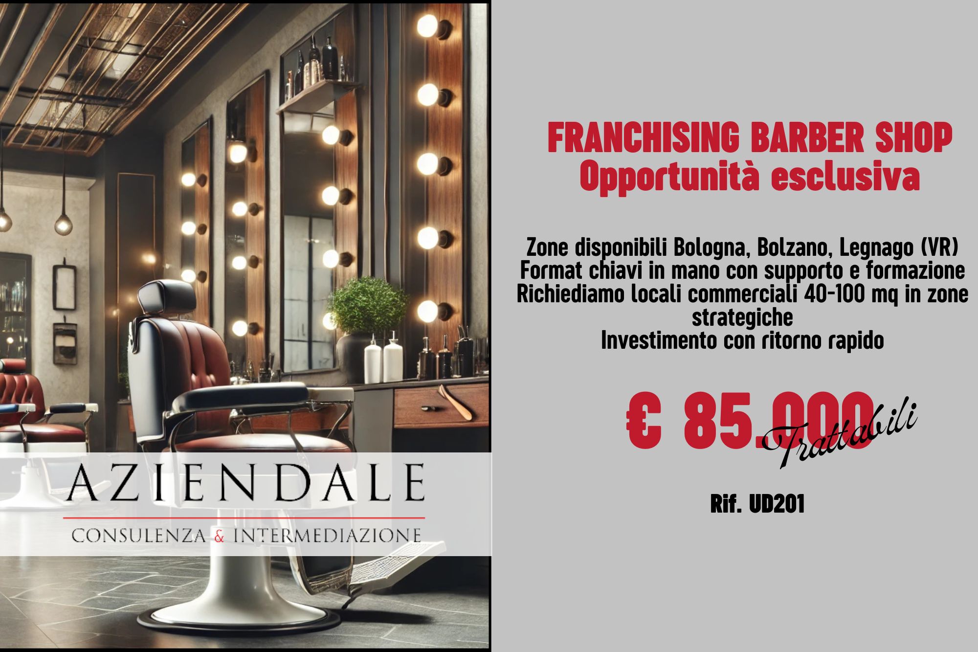 RICERCA LOCALI PER FRANCHISING BARBER SHOP