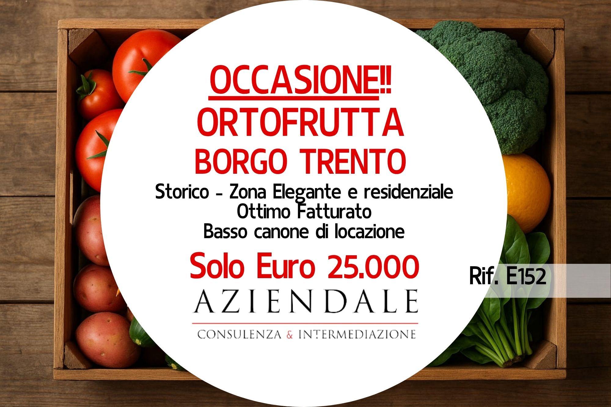 Vero affare!! Storico ortofrutta zona Borgo Trento