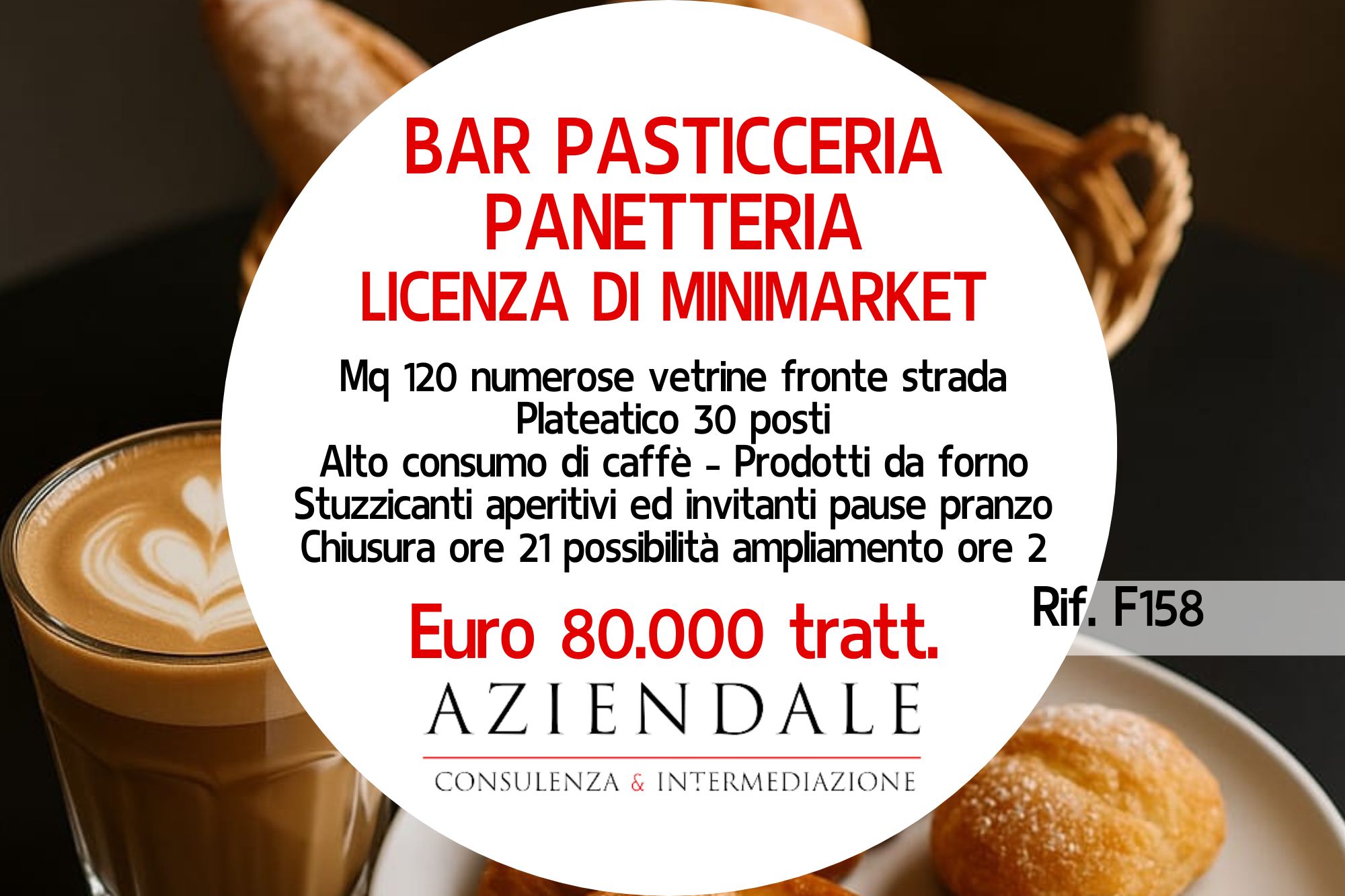 Bar Pasticceria Panetteria con plateatico