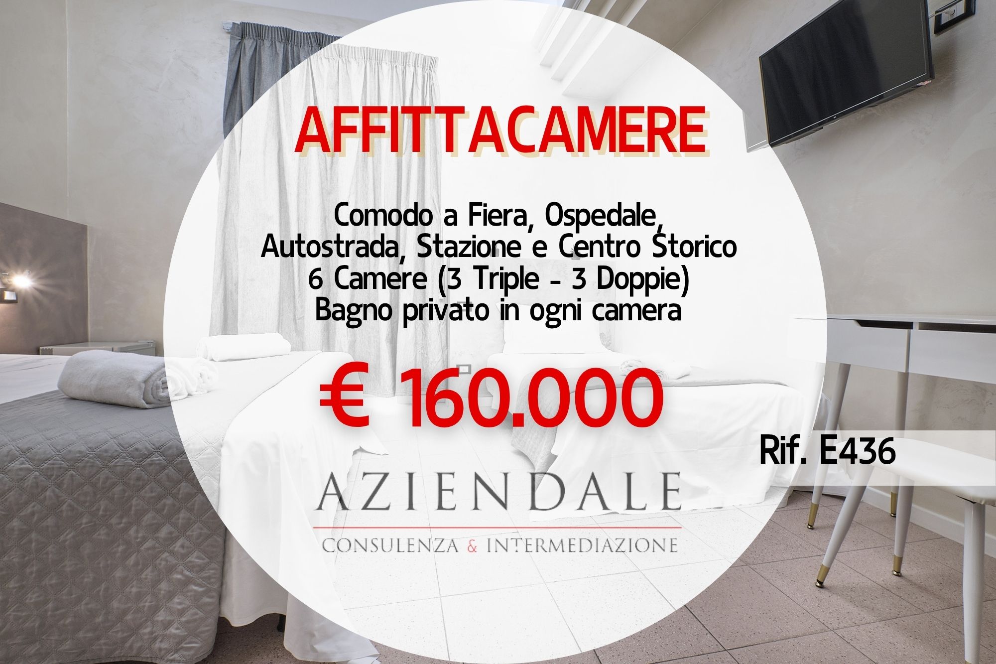 AZIENDALE – AFFITTACAMERE ZONA FIERA/OSPEDALE