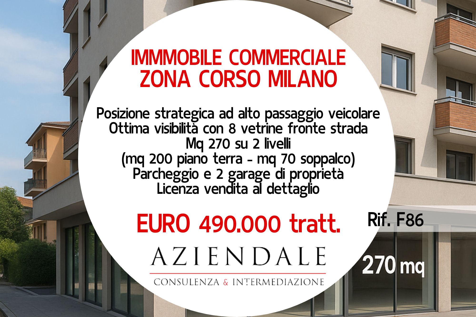 Immobile commerciale in Corso Milano