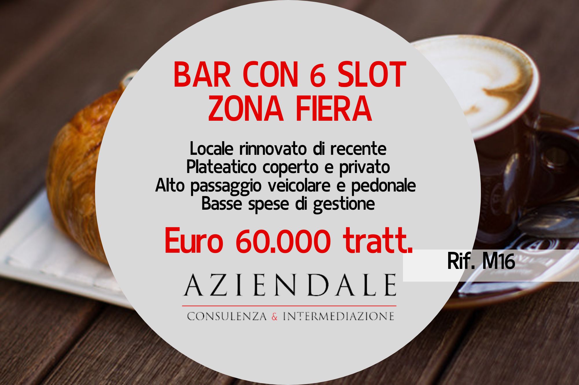 BAR STORICO CON 6 SLOT IN ZONA FIERA