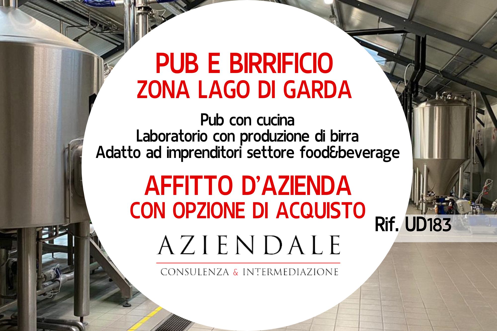 Pub birrificio con laboratorio sul Lago di Garda