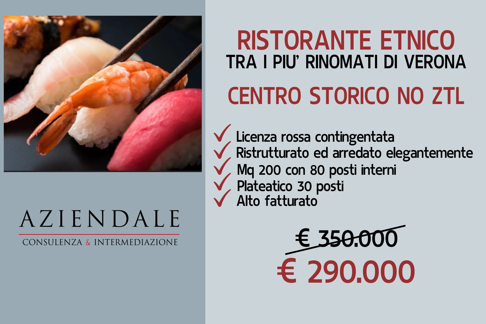RISTORANTE ETNICO ALTO FATTURATO
