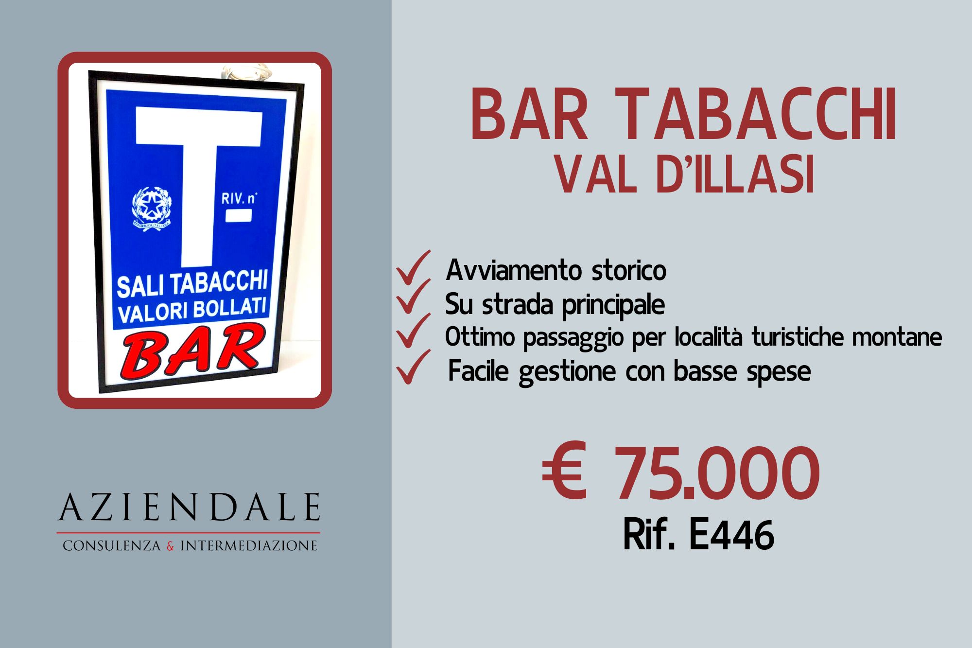BAR TABACCHI VAL D’ILLASI