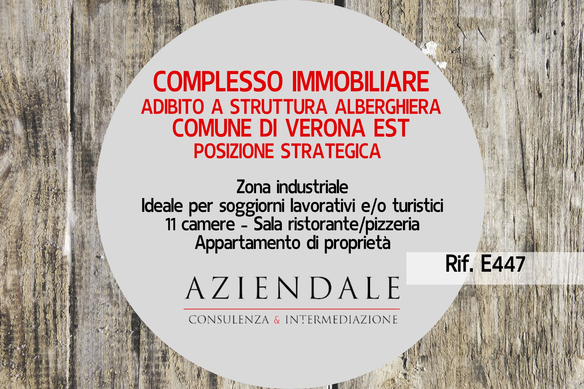 Albergo in importante comune Verona Est
