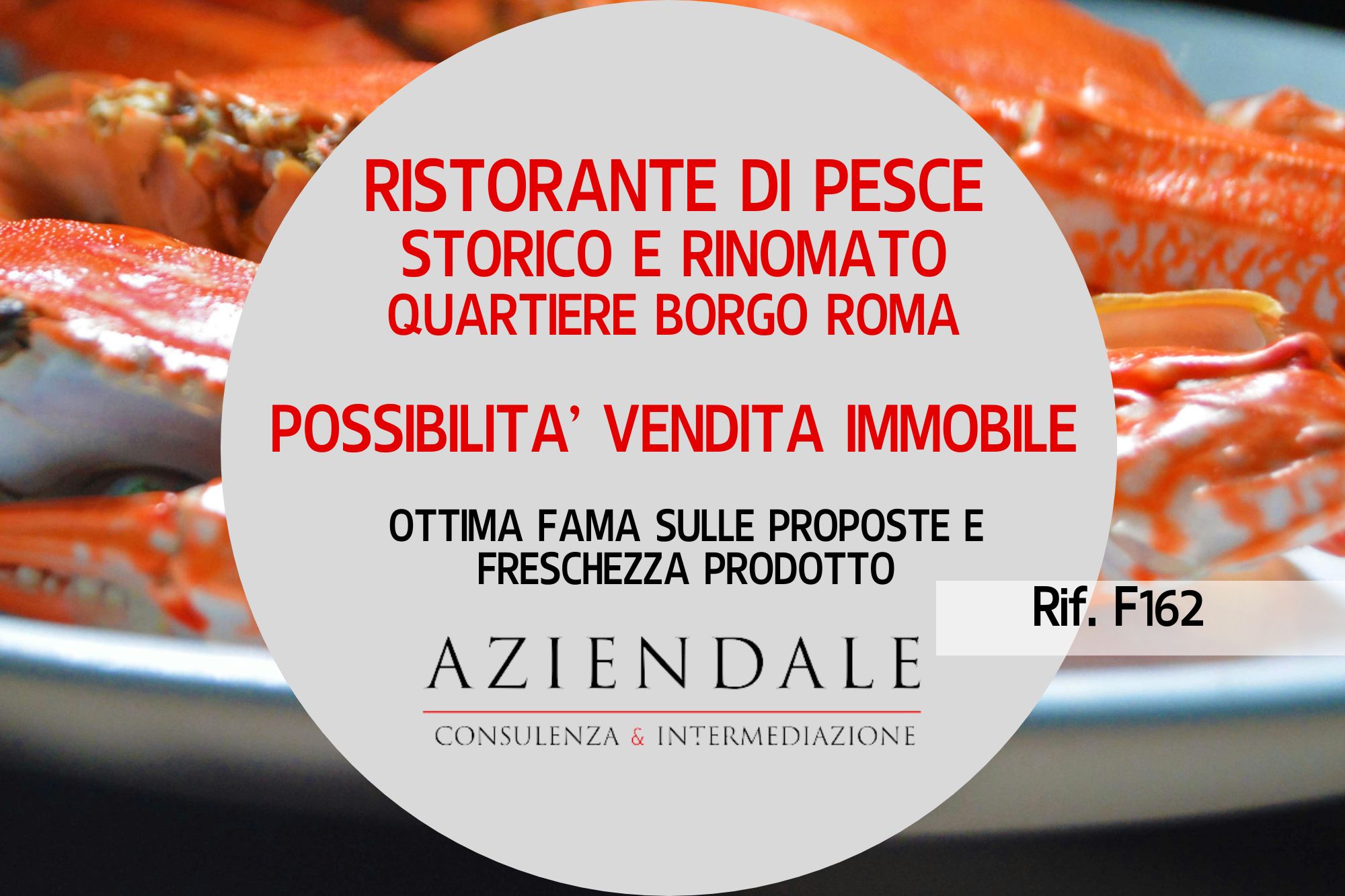 Ristorante di pesce storico e noto in Borgo Roma