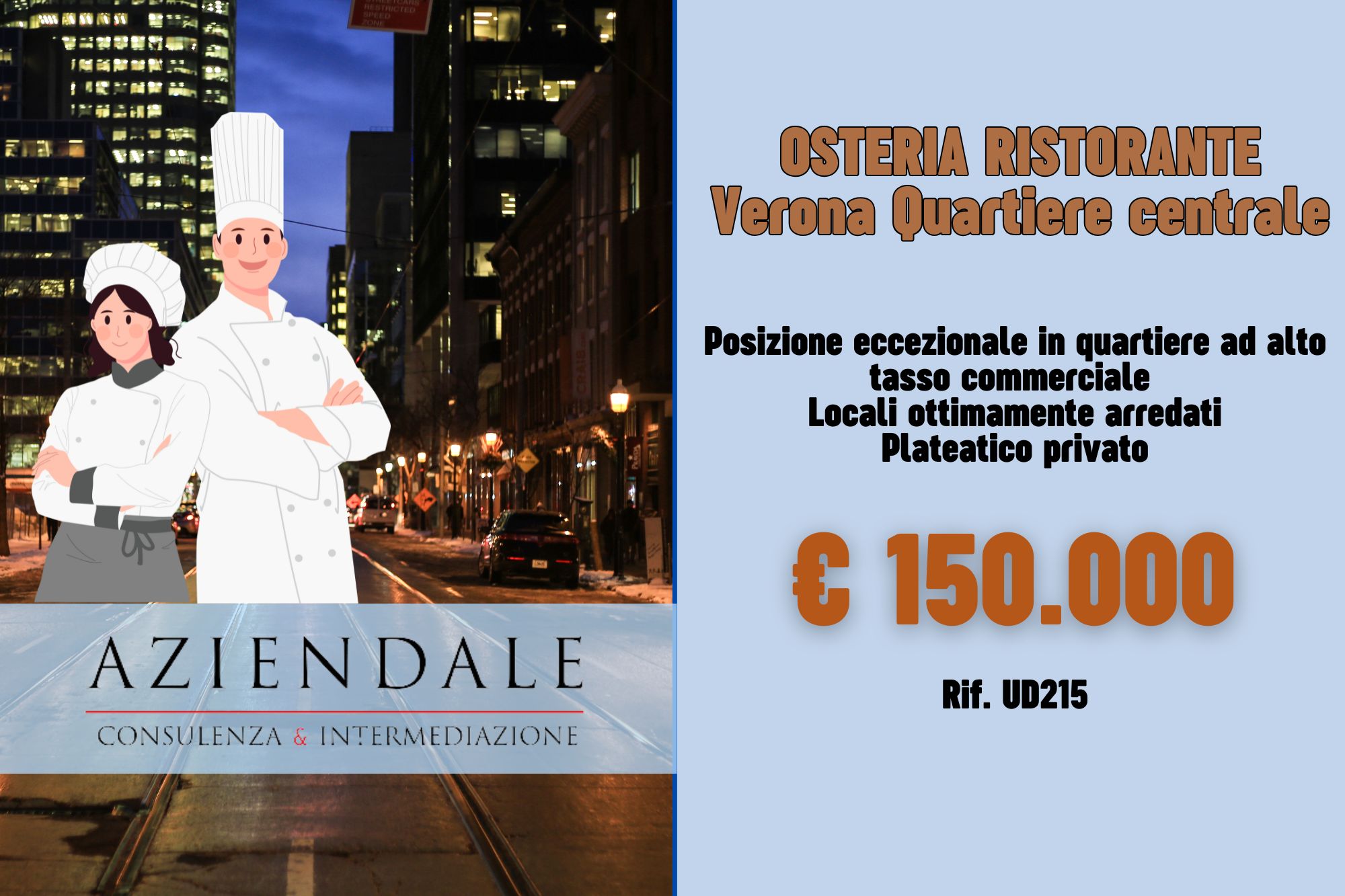 BAR/RISTORANTE DI SUCCESSO IN POSIZIONE STRATEGICA