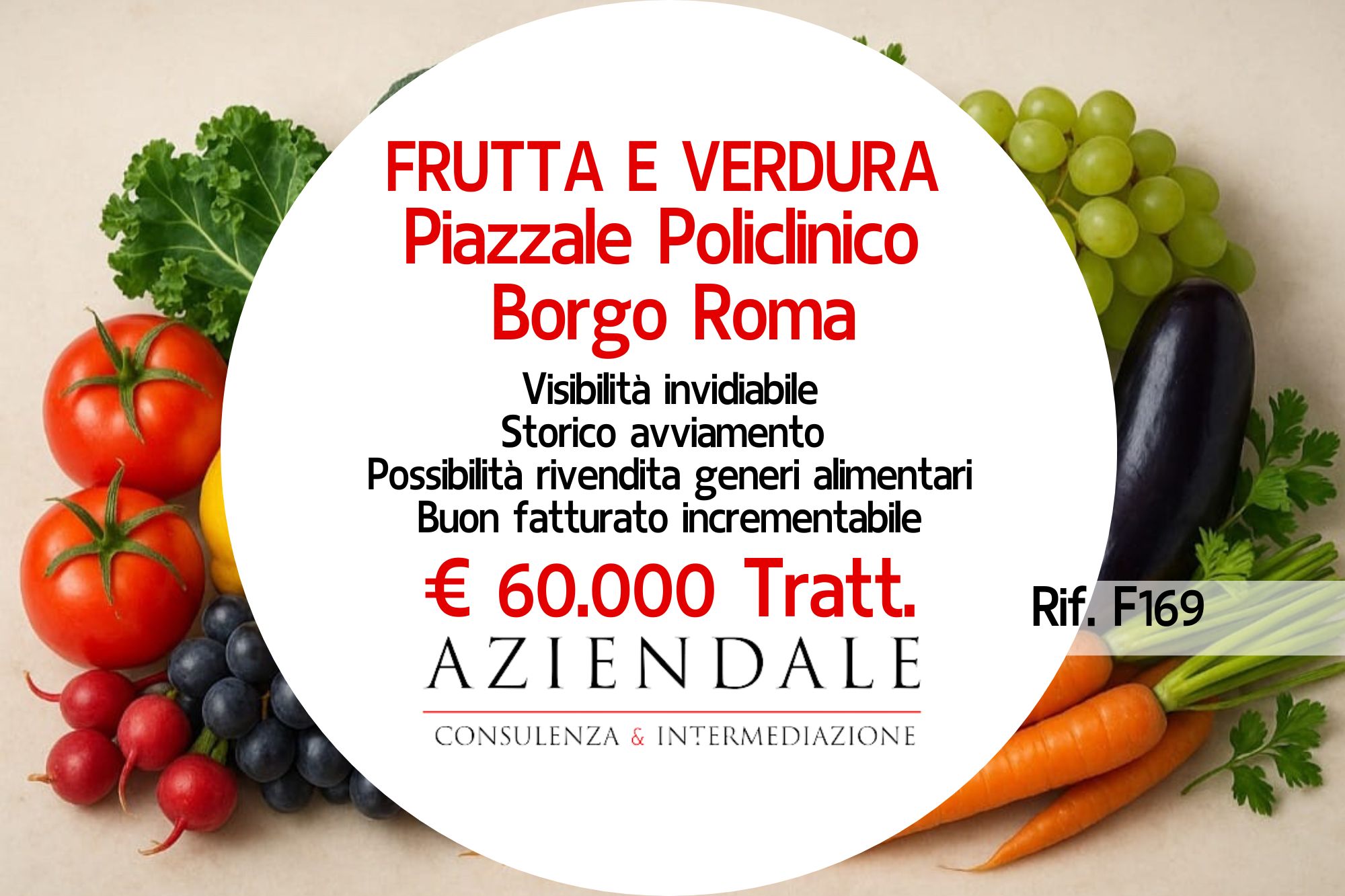 Negozio di frutta e verdura – visibilità invidiabile