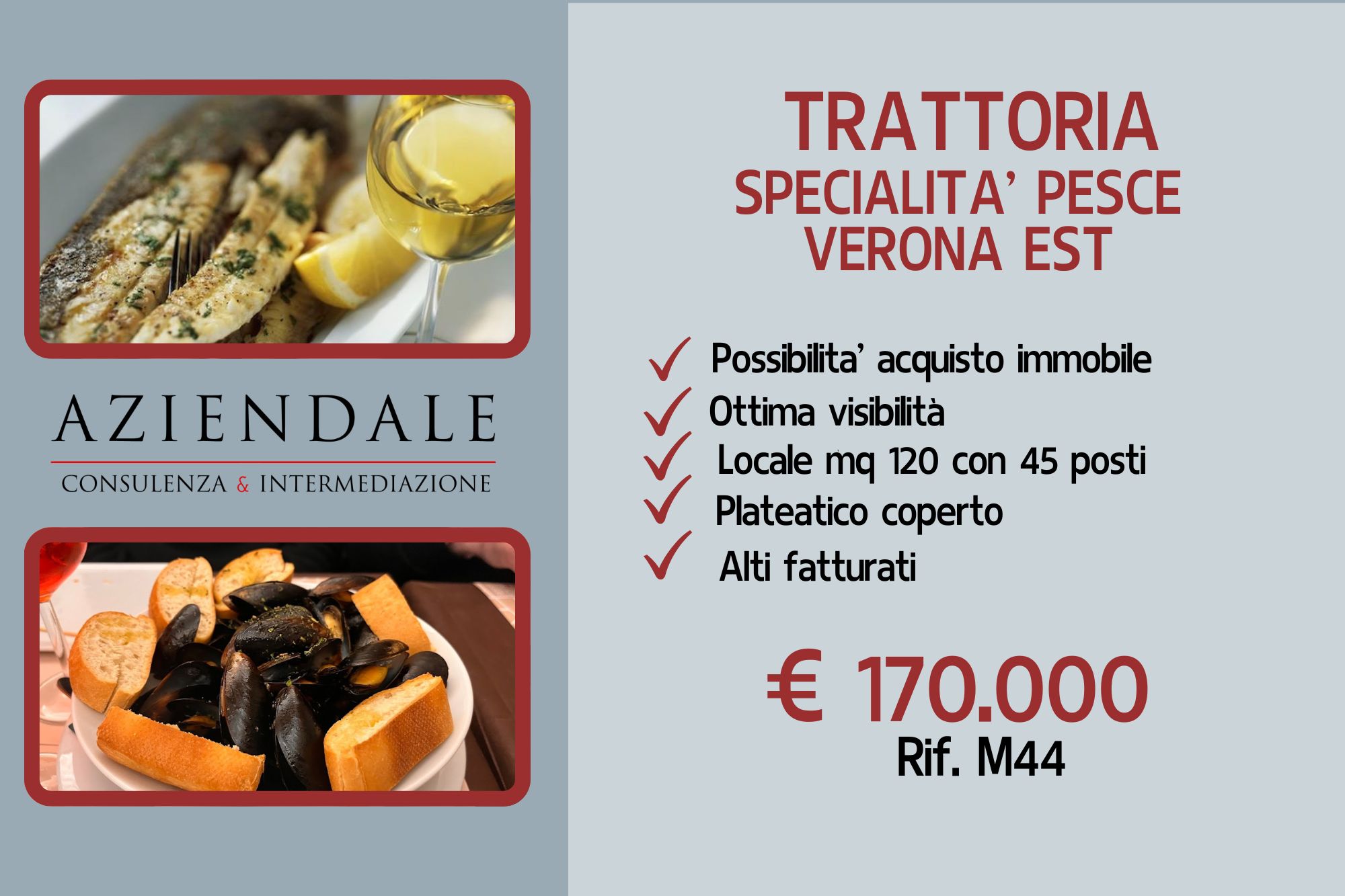 TRATTORIA STORICA E MOLTO CONOSCIUTA-OTTIMA VISIBILITA’