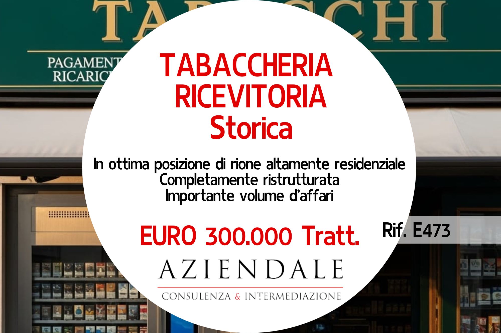 Tabaccheria  aggi anno Euro 200.000
