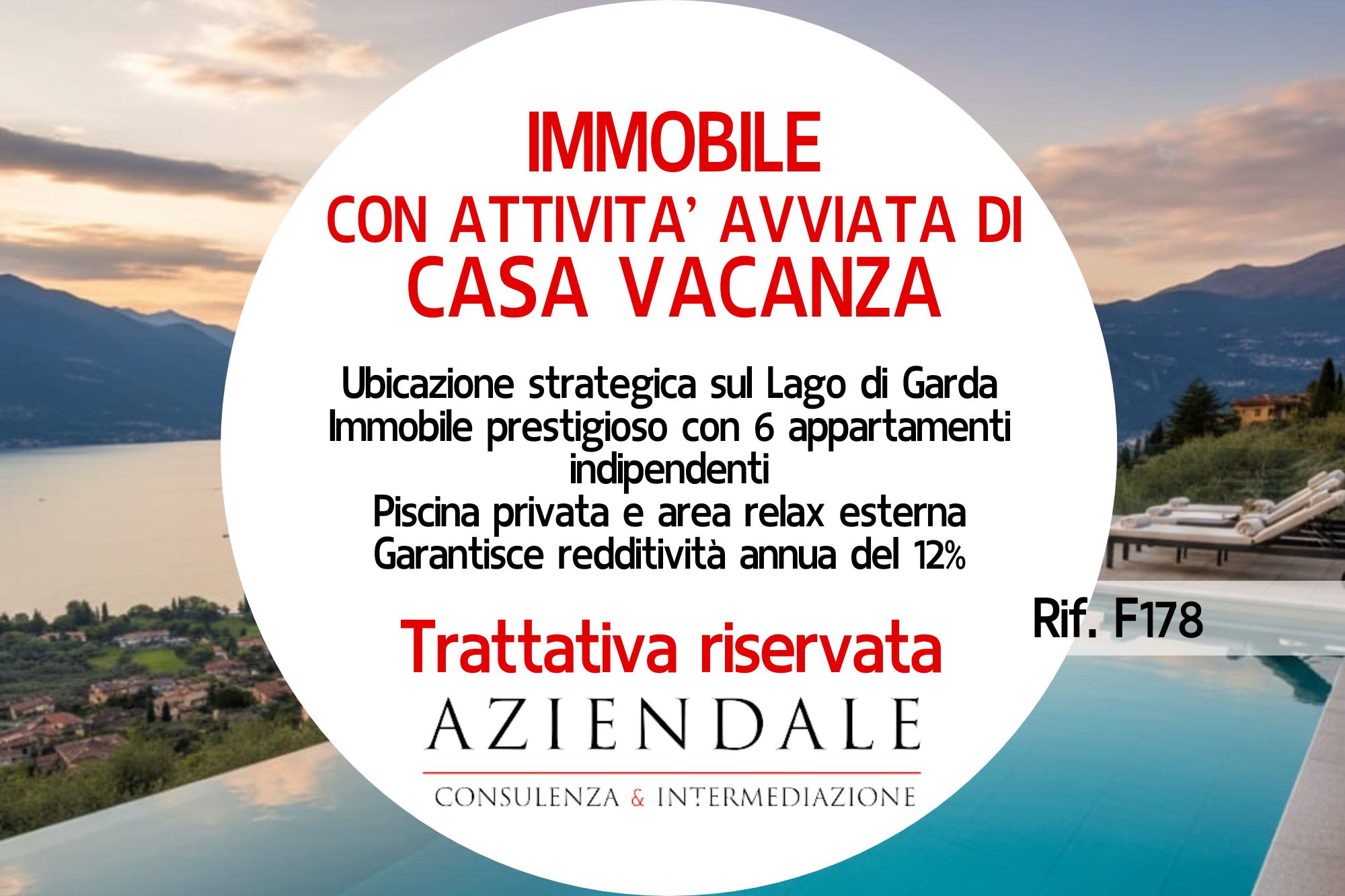 Immobile con attività di casa vacanza sul Lago di Garda
